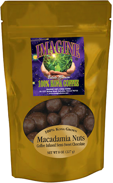 4oz Coffee Infused Macadamia Nuts