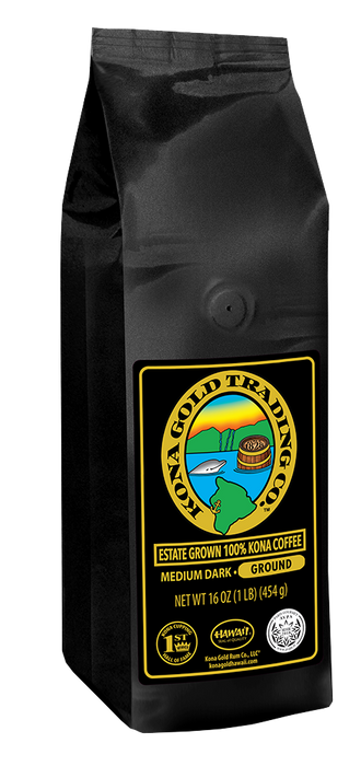 100% Kona Coffee, Medium/Dark Roast
