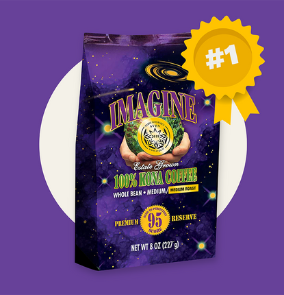 First Place Crown Division Award for Buddha's Cup at Imagine 100 Kona Coffee