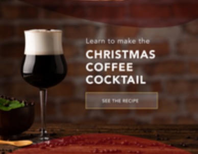 100% Christmas Kona Coffee Cocktail
