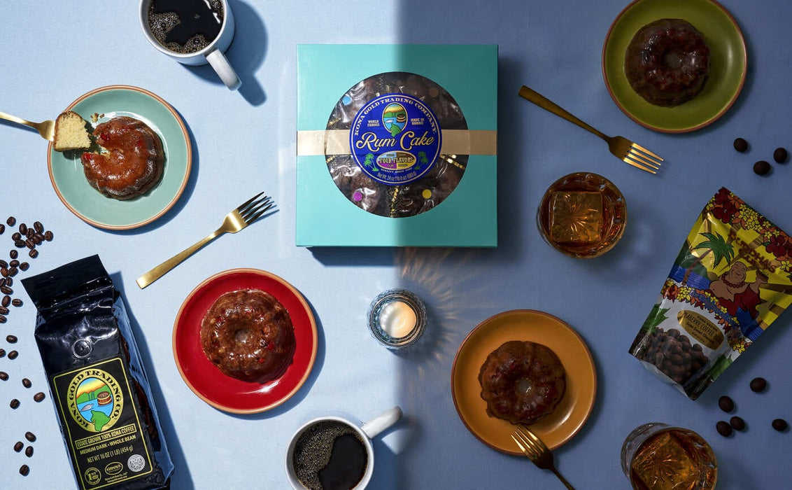 Award-Winning Hawaiian Coffee & Rum Cake Bundle