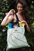 Buddha’s Cup Basic Tote Cavas: Mamaki print