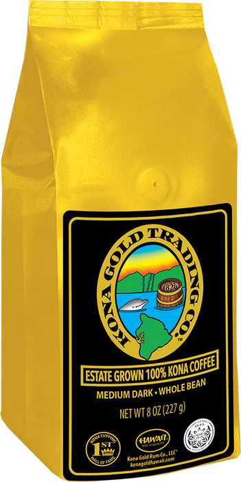 Kona Gold - Medium/Dark - Whole Bean (Monthly)