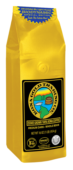 UltraViolet Blu Light Infused 100% Kona Coffee (Special Edition), Medium/Dark Roast