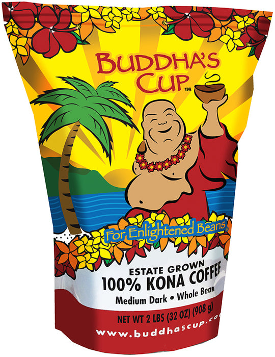 Buddha's Cup 100% Kona Coffee – Medium Dark Roast