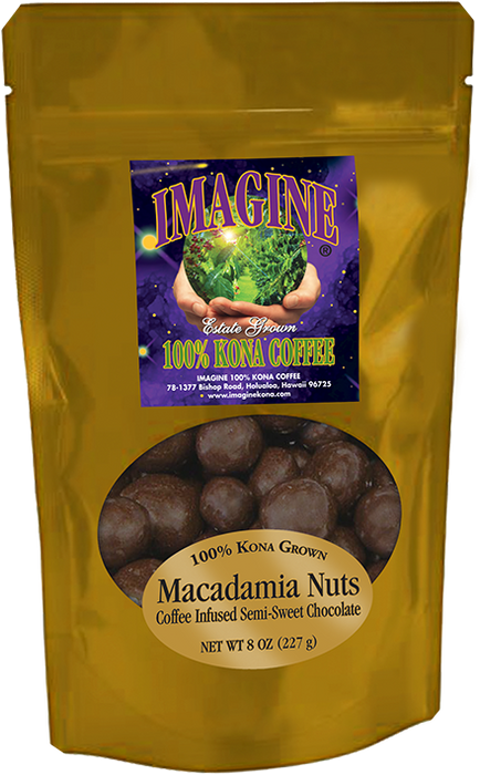 4oz Coffee Infused Macadamia Nuts