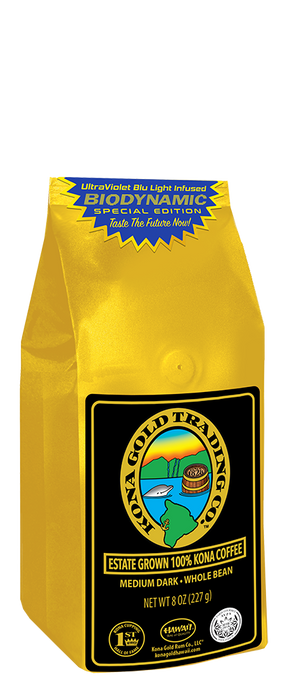 UltraViolet Blu Light Infused 100% Kona Coffee (Special Edition), Medium/Dark Roast
