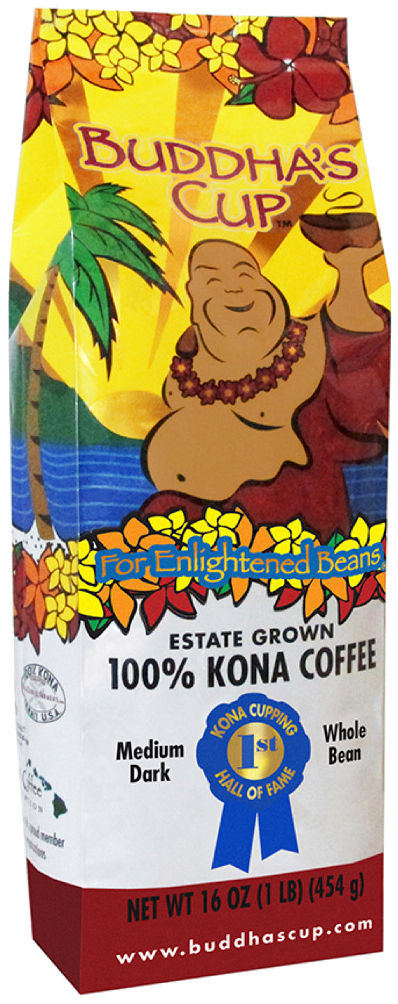 Buy Buddha's Cup 100% Kona Coffee: Medium/Dark Roast