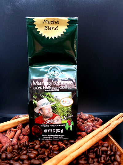 100% Hilo Hawaiian Mocha, Medium Roast