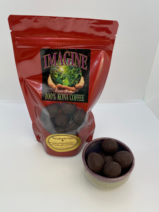Hawaiian Macadamia Nuts, Coffee-Infused Semi-sweet Chocolate