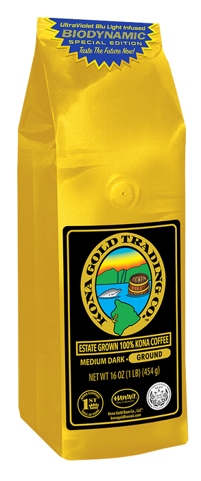 UltraViolet Blu Light Infused 100% Kona Coffee (Special Edition), Medium/Dark Roast
