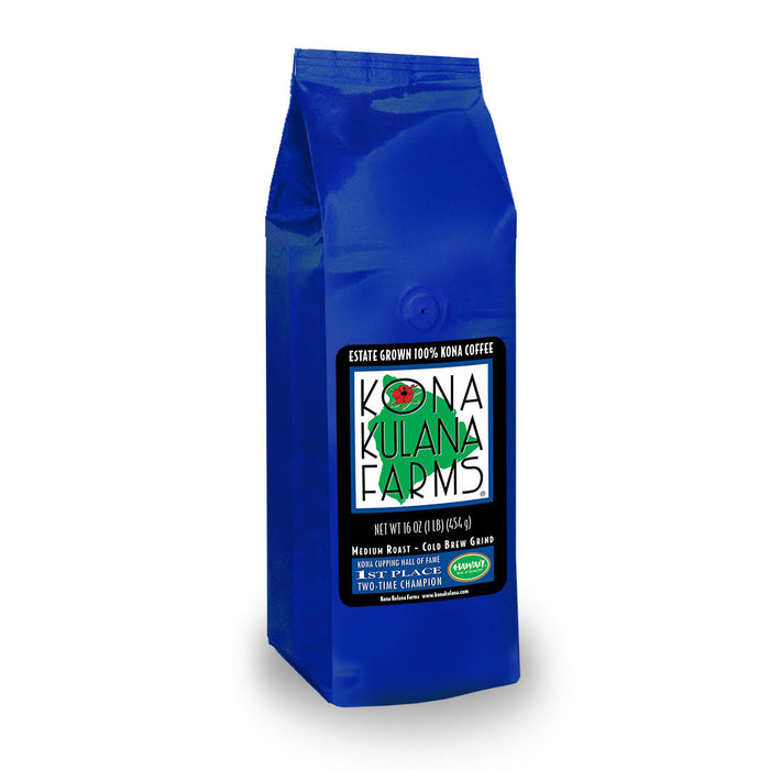 Brew Bold with 100% Kona Coffee Cold Brew Grind