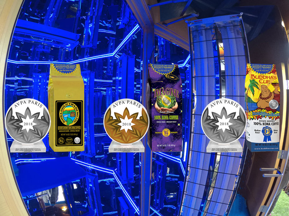 UltraViolet Blu Light Infused 100% Kona Coffee (Special Edition), Medium/Dark Roast