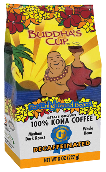 Kona Coffee Decaffeinated (Decaf) - Medium/Dark - Whole Bean (Monthly)